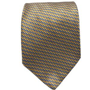 Brioni Silk Tie Handmade Italy Classic luxury micro geometric‎